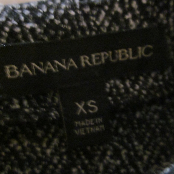 Banana Republic XS Boxy Black/Gray Tweed Sequin - Picture 3 of 8